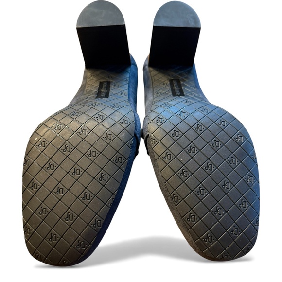 Donald Pliner Peggi Navy Iridescent Studded Loafer Pumps Women’s 10 | 2.75” Heel - Picture 14 of 14